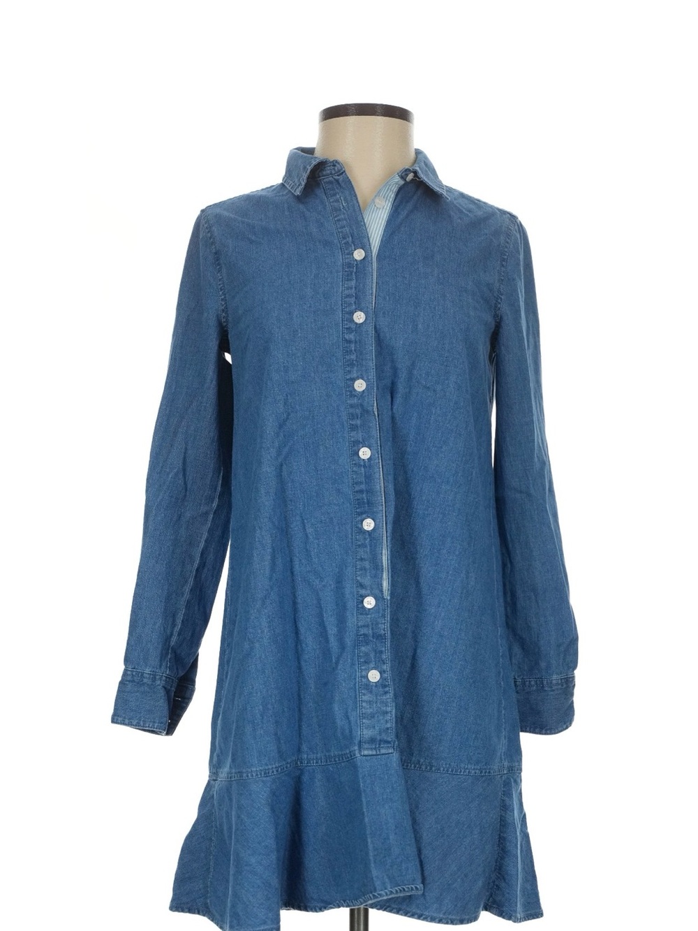 Draper James dress- Denim blue w flounce sz 6 like new